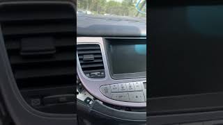 2012 Hyundai Genesis Radio screen Removal