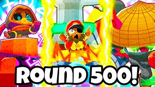 GOD BOOSTED PARAGON TRIO VS ROUND 500! BTD 6