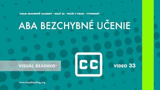 Video 33 - ABA Bezchybné učenie