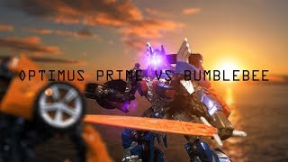 |TRANSFORMERS: OPTIMUS PRIME VS BUMBLEBEE STOP MOTION|