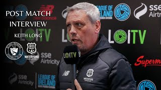 KEITH LONG POST-MATCH INTERVIEW // SLIGO ROVERS FC (A)