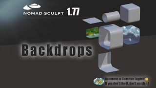 Nomad Sculpt - Backdrops - Just for fun - Low Poly - tutorial (V1.77 -12.5.2023)