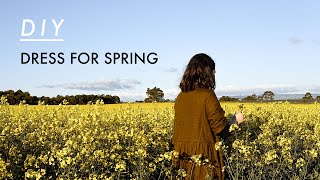 Silent Vlog | Making a dress for spring & South Australia canola fields 🌥