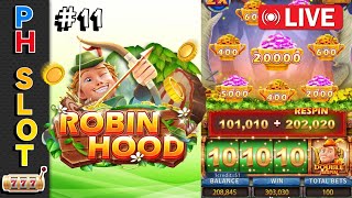 PH SLOT LIVE | BIG WIN HALF MILLION 517K ROBIN HOOD NO.11 | FC | PRAGMATIC PLAY | PG SOFT