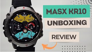 MASX KR10 - Smartwatch Com Certificação MILITAR De RESISTÊNCIA e Tela AMOLED - REVIEW!