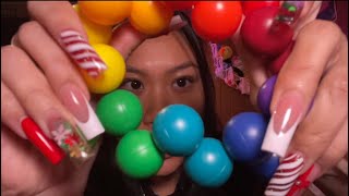 ASMR fast and aggressive random triggers, hand sounds, mouth sounds, nail tapping✨