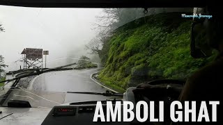 MSRTC bus climbs 2260 ft  in dense fog - Amboli ghat