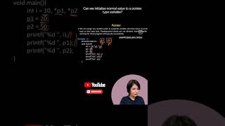 Can we initialise normal value to a pointer type variable? #interviewquestions