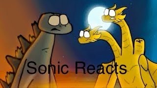 SONIC Reacts To Triangle Vs Monkey Part 32 #godzilla #kong