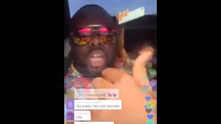 Maître Gims chante un son inédit en live de periscope !