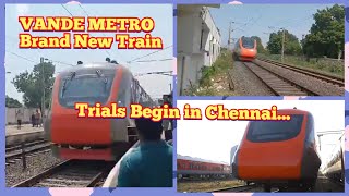 Vande Metro Trial Run - Villyvakkam to Katpadi #vandemetro #indianrailways #trialrun