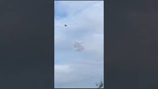 Russian Su-30 shoots down Ukrainian drone #army #aviation #fighter #missile #drone #shorts #russia