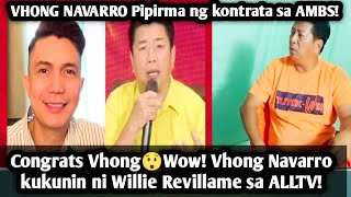 Wow! Vhong Navarro Kukunin Ni Willie Revillame sa ALLTV Ni Manny Villar AMBS!