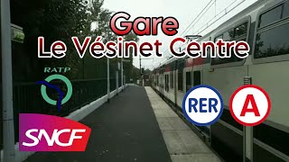 Trains - RER Ligne A : Départ d'un UM de MI 2N Altéo (Z 1500) en Gare Le Vésinet Centre.