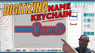 🔴 LIVE: Jamel's How To Digitizing & Embroidery Tutorial - DIY Name Keychain | Canvas Apparel Special