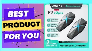 Best      ASMAX F1 Motorcycle Intercom Helmet Bluetooth Headset     Review