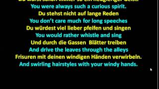 Oh wind warum hast du es nur so eilig - Herr Wallace - www.germanforspalding.org