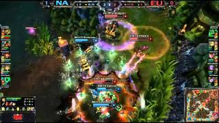 LoL All Star NA VS EU 2nd match Counter gank