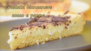 CROSTATA BIANCANEVE con COCCO e PANNA