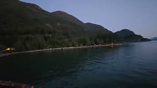 stunning sunset at Porteau Cove Provincial Park