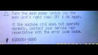 CANON IR 3300 ERROR E051 ERROR HOW TO SOLVE