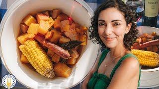 🇵🇹 Vegan Portuguese Cozido Cooked In A Volcano 🌋