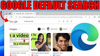 MAKE GOOGLE DEFAULT SEARCH ENGINE EDGE