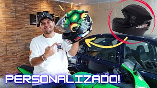 PERSONALIZAMOS UM CAPACETE ESTILO | VR46!!!!!!!!!!!