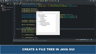 Java GUI Tutorial #53 - Creating A Tree In Java GUI Using JTree Class