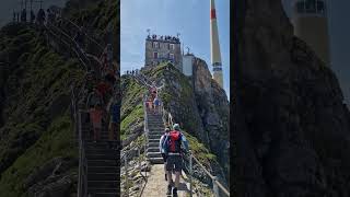 Säntis,Switzerland,2505m,Swiss,Austria,Lichtenschtein,Pfander,Lift,Panorama⛰️🇨🇭🔝#switzerland #alps