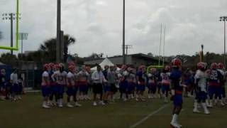 Urban Meyer at first day of spring practice 2010