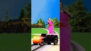 funny dancing to car aunty stop the high-speed train #trending#youtubeshorts