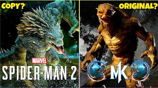 DID MARVEL'S SPIDERMAN 2 (LIZARD) COPY MORTAL KOMBAT 1 REPTILE ?