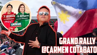 #LIVE CARMEN NORTH COTABATO MINDANAO #BBM #SARA GRAND RALLY | PROCLAMATION RALLY WITH ANDREW E 2022