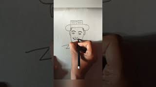 Bhagat singh drawing | how to draw bhagat singh drawing from 5 Y C word | #shorts #short  #drawing