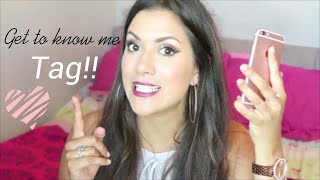 Get to know me tag | Olivia Elise