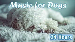 Music for Dogs:  24 HOURS of Good Sleep with a Cute Dog & Birdsong Sounds for Sleep