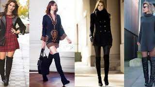 Moda y tendencias outfits con botas cafes largas