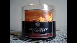 Bath and Body Works Candle Review- Candle of the Week: Applewood Bonfire