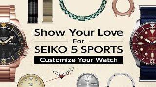 Show Your Love For Seiko 5 Sports Customize Your Watch