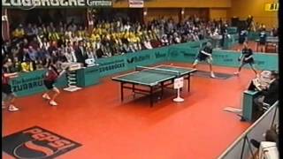 Tischtennis Bundesliga: Chen Zhibin Lucjan Blaszczyk vs Kalinikos Kreanga Peter Franz May 2000