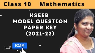 Mathematics SSLC Model Question Paper key answers(2021-22)