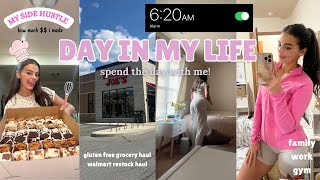 AN ENTIRE DAY IN MY LIFE: how much $$ i made, gym, walmart finds, movie night, grocery haul + more!!