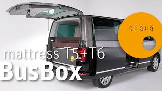 BB04 | QUQUQ BusBox mattress VW T5/T6 | Camping box solution for your VW Multivan with bench seat