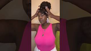 Pearl bangs #locs #locstyles #blackhairstyles #howto #grwm #hairtutorial