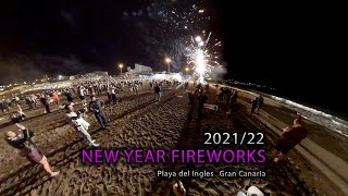 New Year Fireworks @ Playa del Ingles, Gran Canaria 2021