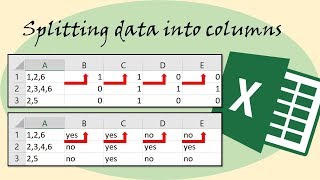 MS Excel: Splitting data into multiple columns