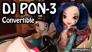 My Little Pony Equestria Girls DJ PON-3 & Rockin' Convertible Toy Review/Parody/Spoof