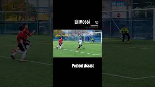 Lil MESSI Perfect Assist ⚽️ #goal #football #soccer #messi #cr7