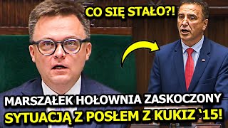 MARSZAŁEK ZASKOCZONY, ŻE JEGO ULUBIONY POSEŁ SACHAJKO NIE WYGŁASZA WNIOSKU FORMALNEGO PIERWSZY!